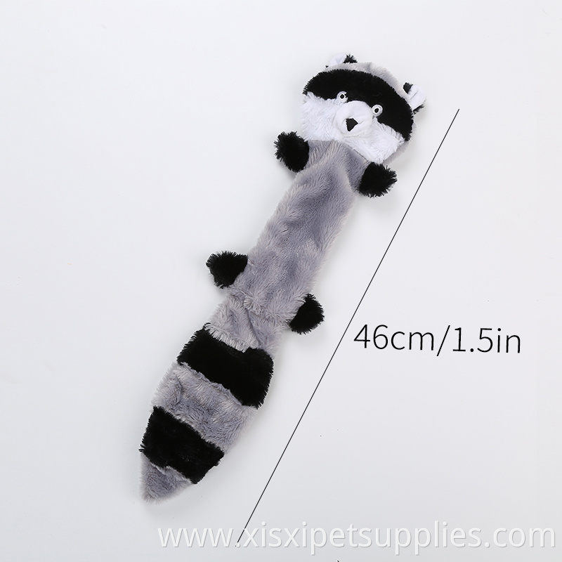 Wholesale Skinny No Stuffing dog squeaky plush toys interactive dog toys bite resistant for pet
